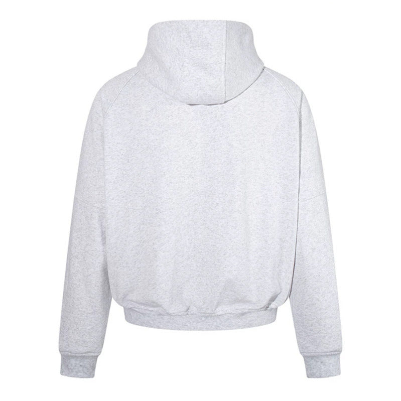 Women's hooded sweatshirt jacket in bomber style with carabiner buckle closure Amarae