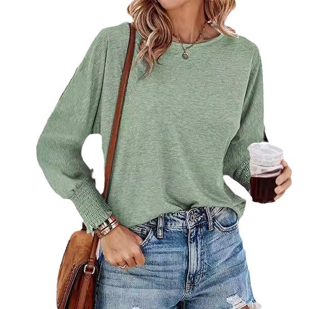 Casual long sleeve t-shirt for ladies with unique sleeve finishes Lune London