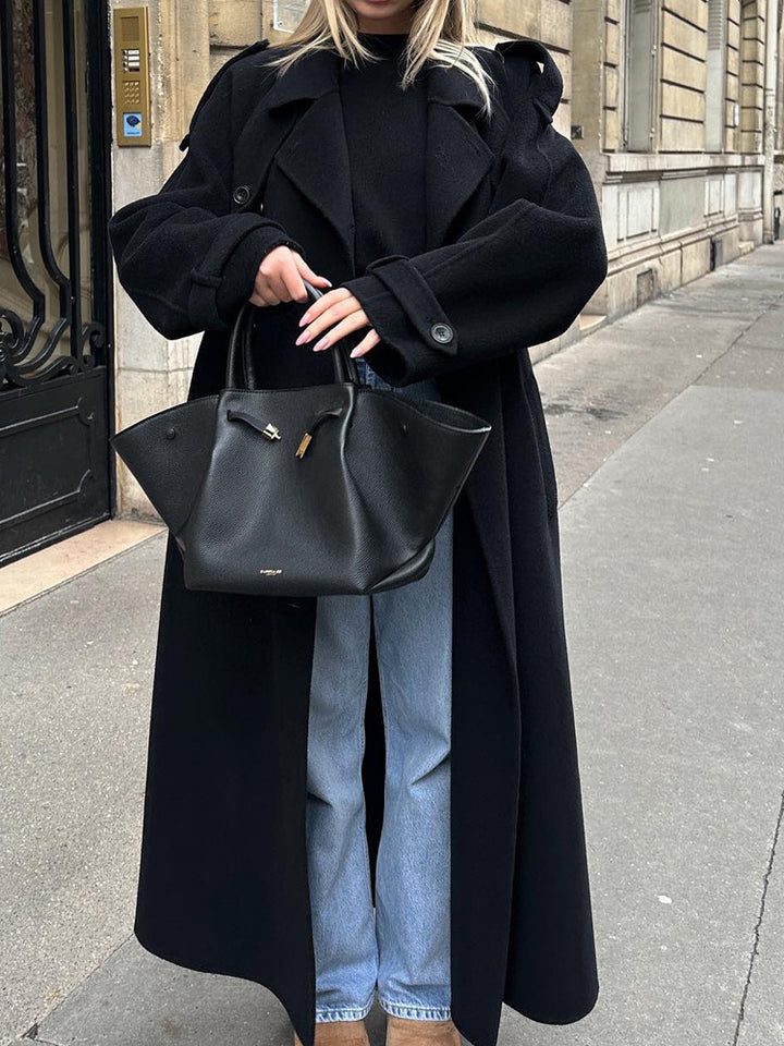 Oversized wool coat for women Amarae