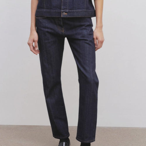 Jeans droit pour femmes avec taille haute Chic & Stil