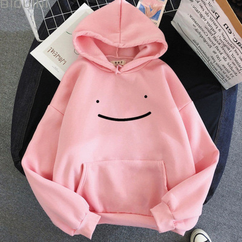Women's hoodie with funny face motif Chic & Stil