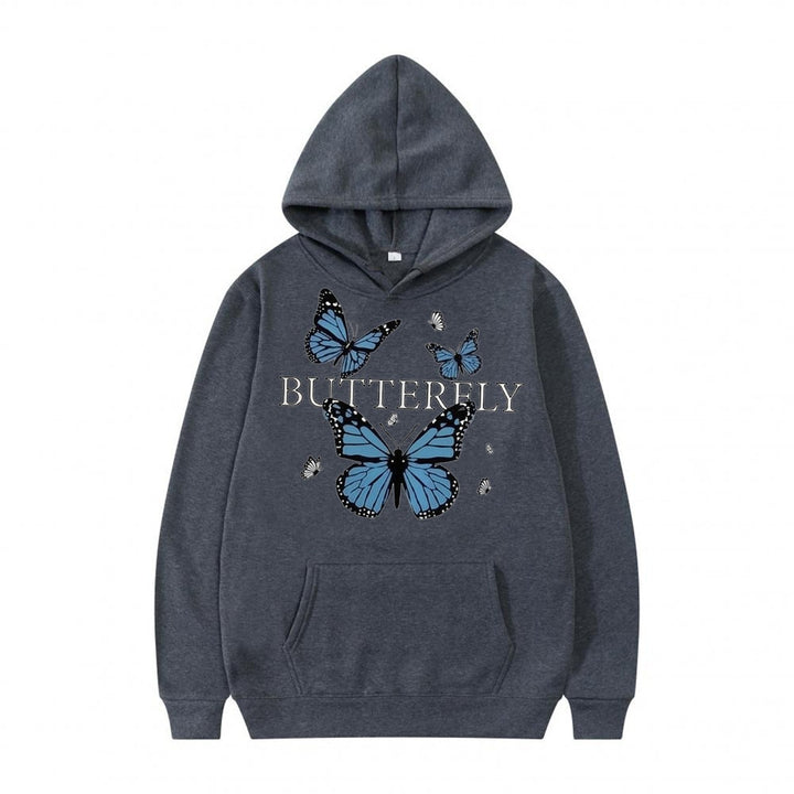 Women's hoodie with butterfly motif Chic & Stil