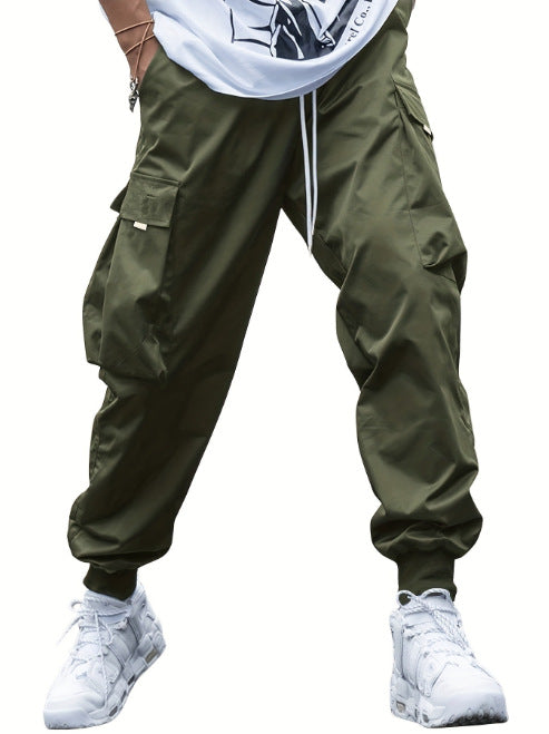 Casual utility pants for men with practical pockets and elastic waist Lune London