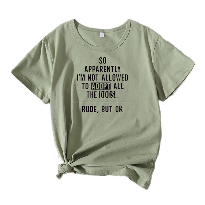 Graphic t-shirt for women amateur dog comedian Lune London