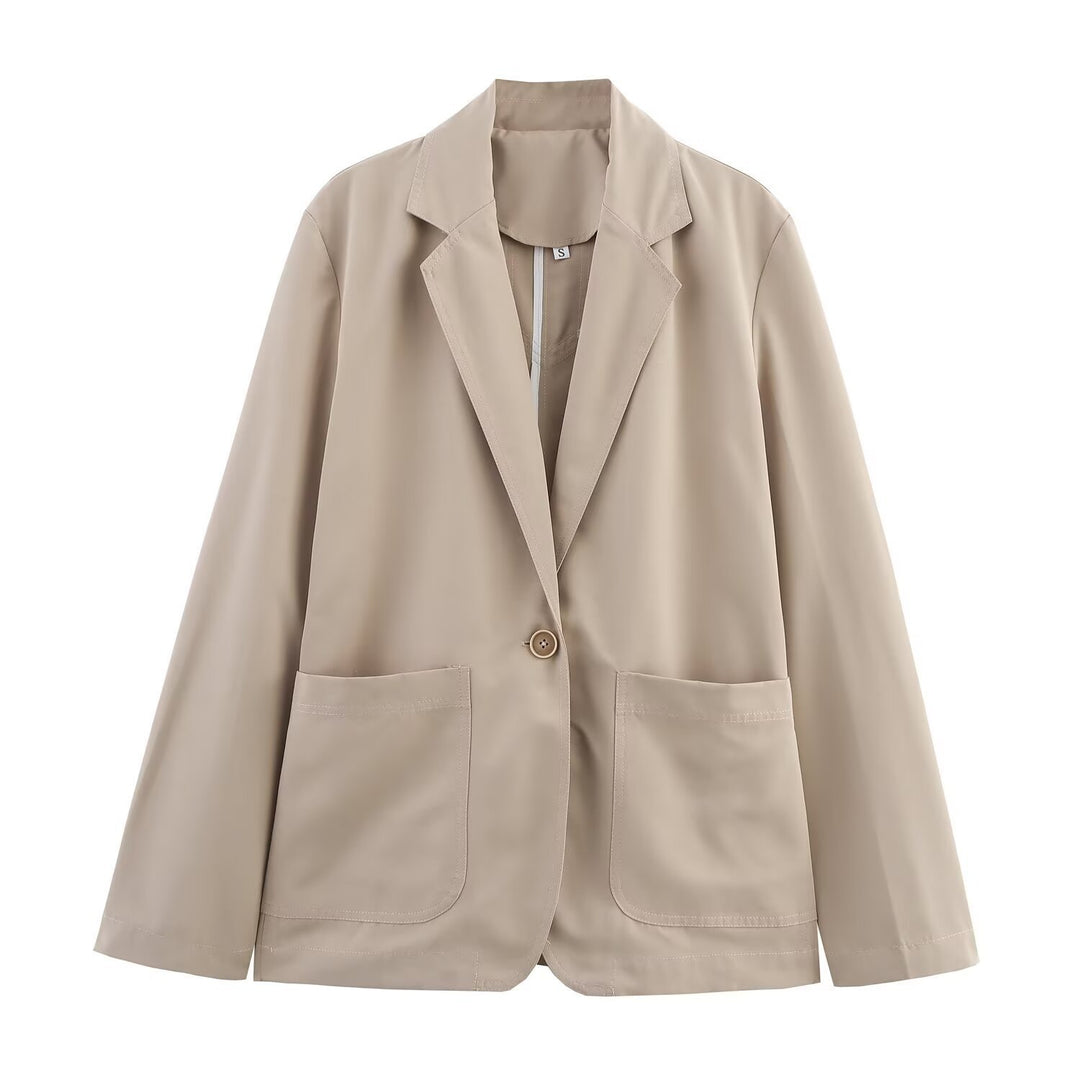 Ladies elegant blazer with practical flap pockets Lune London