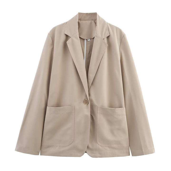 Ladies elegant blazer with practical flap pockets Lune London