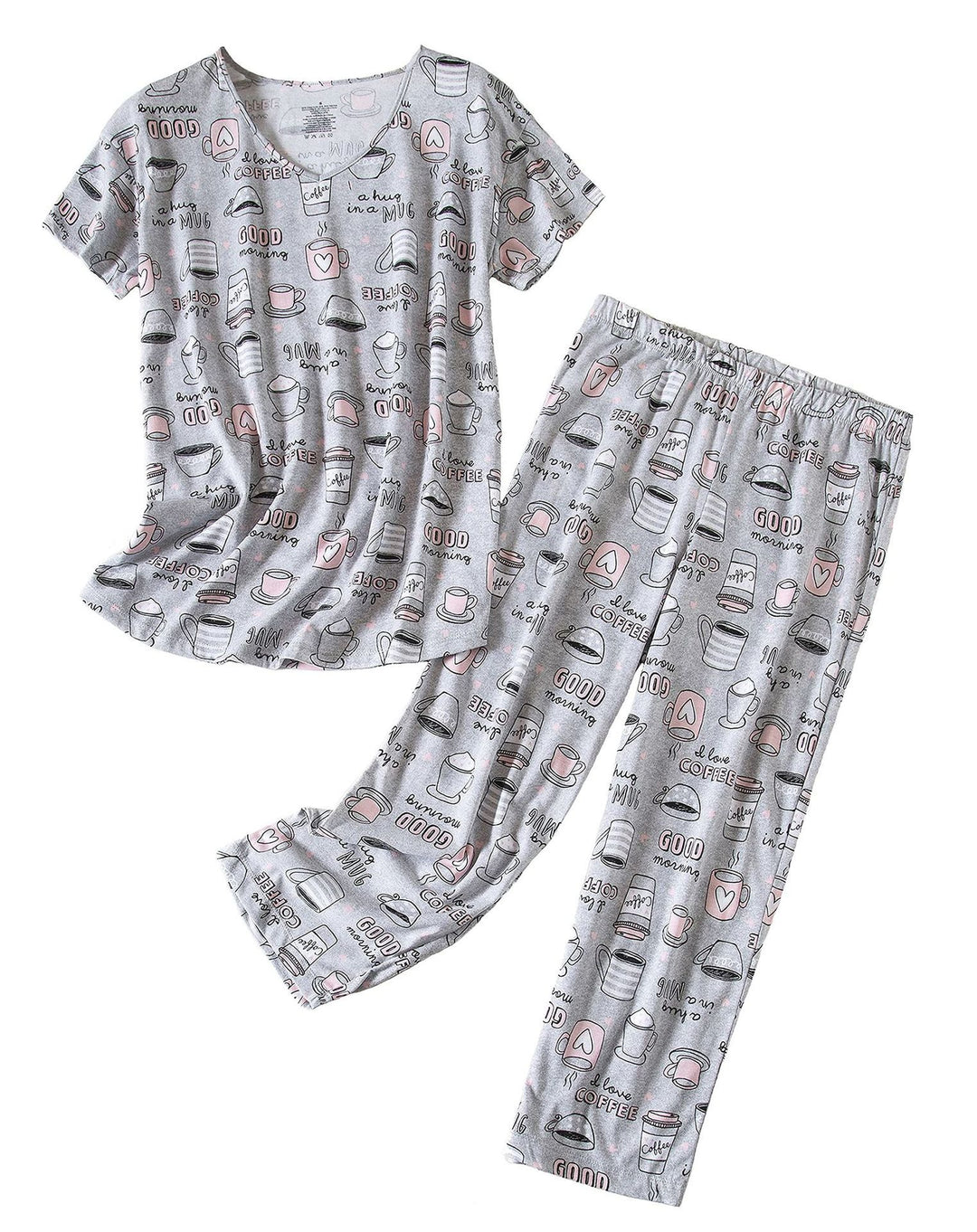 Fun graphic pajama set for women Lune London