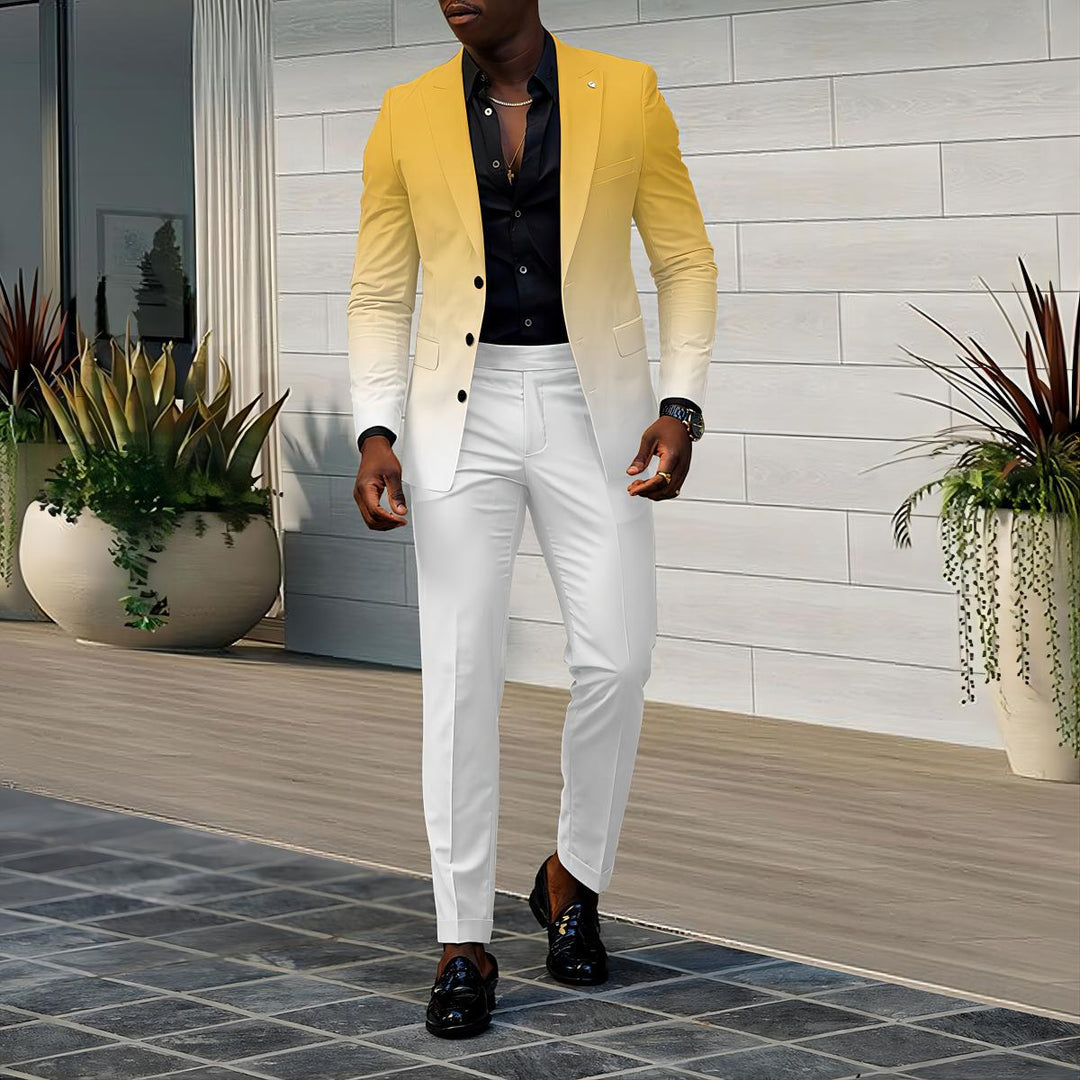 Men's Elegant Suit with Gradient Amarae