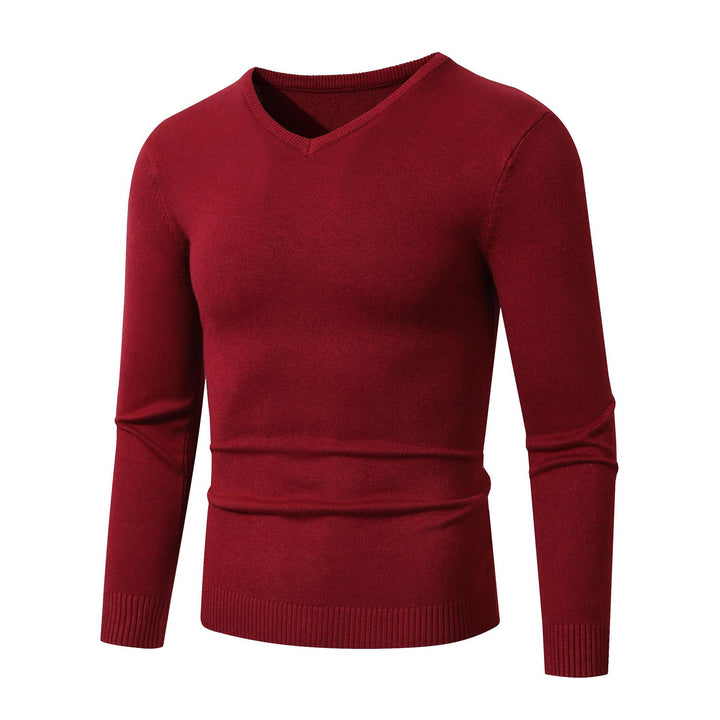 Elegant men's V-neck sweater made of high-quality fine knit Lune London