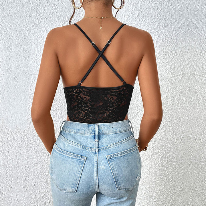 Woman lace detail Body Lune London