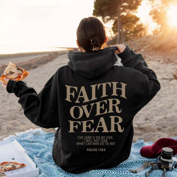 Women's hoodie with inspiring lettering and comfortable fit Lune London