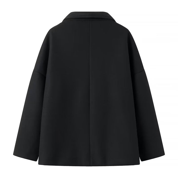 Ladies fashionable transitional coat with elegant double-breasted style Amarae