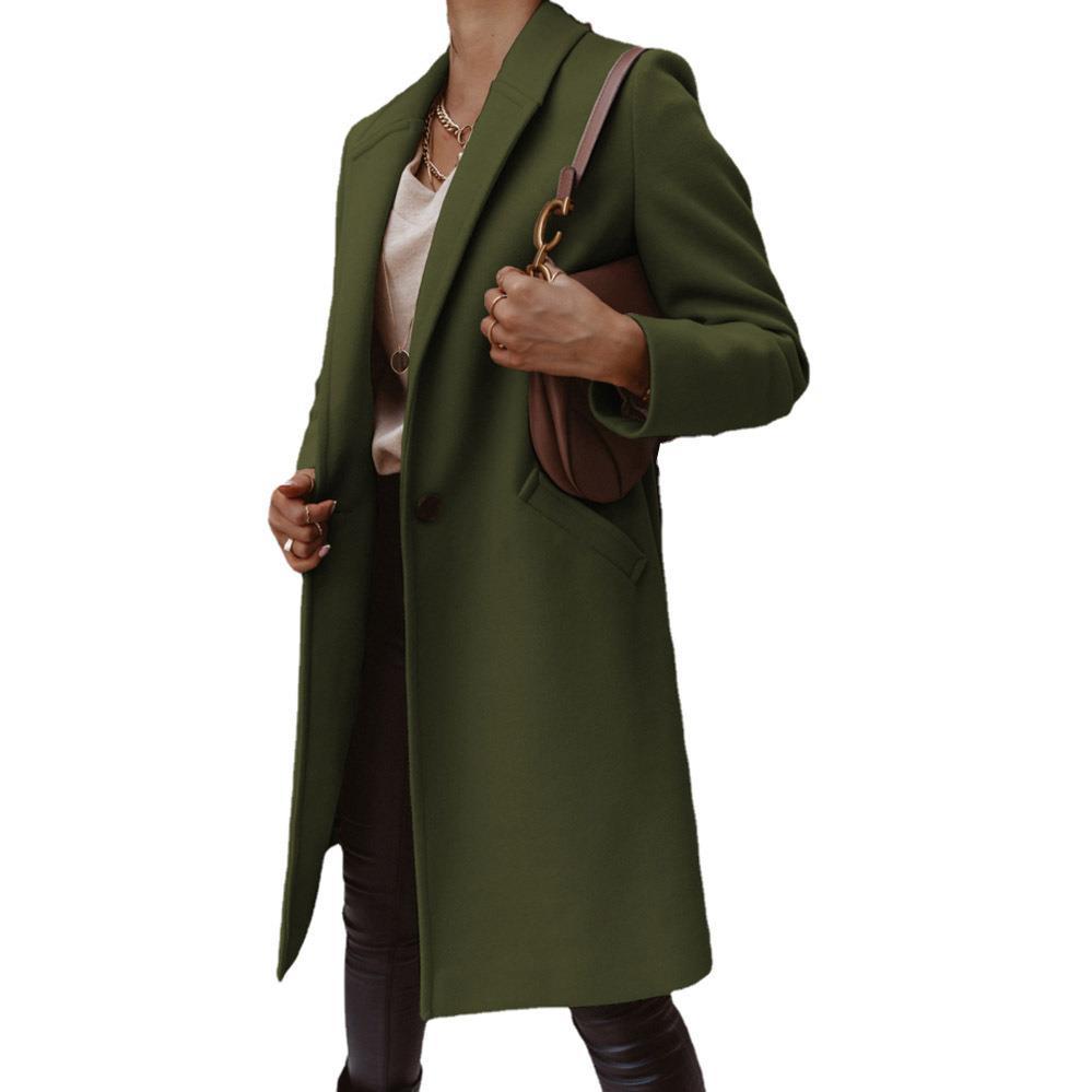 Ladies elegant oversized jacket with simple designs and practical pockets Amarae