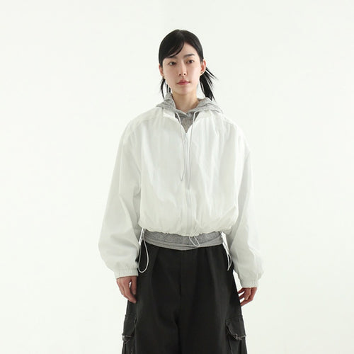 Veste de transition décontractée pour femmes avec col montant et cordon Chic & Stil