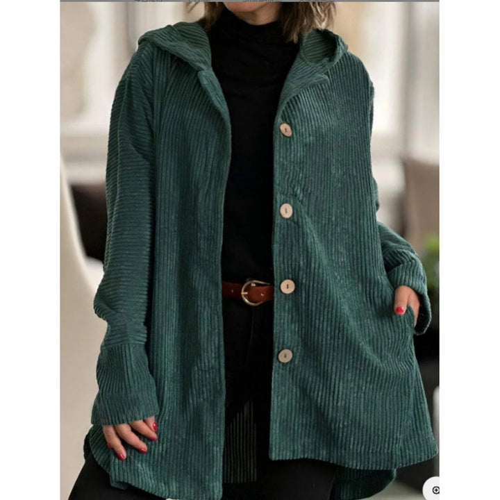 Ladies casual ribbed knit hoodie Lune London