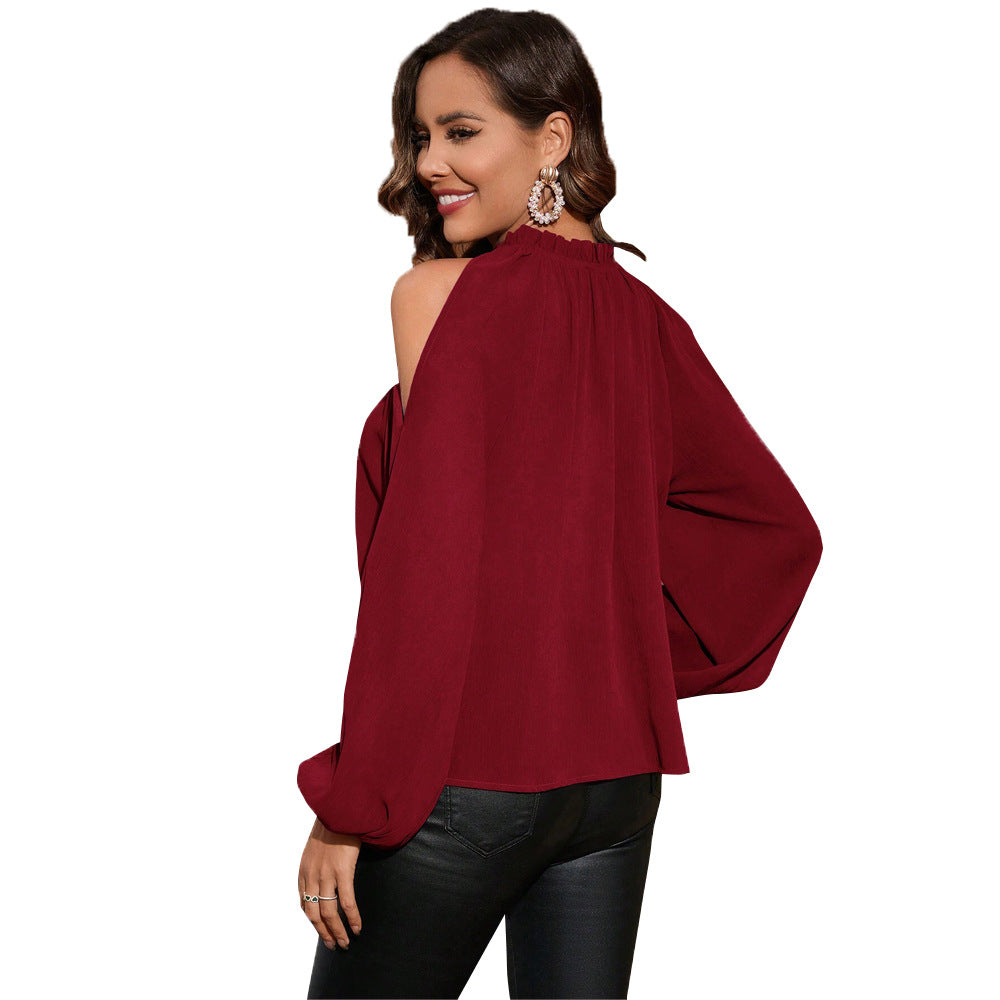 Blouse élégante pour femmes avec design épaules nues et larges manches Chic & Stil