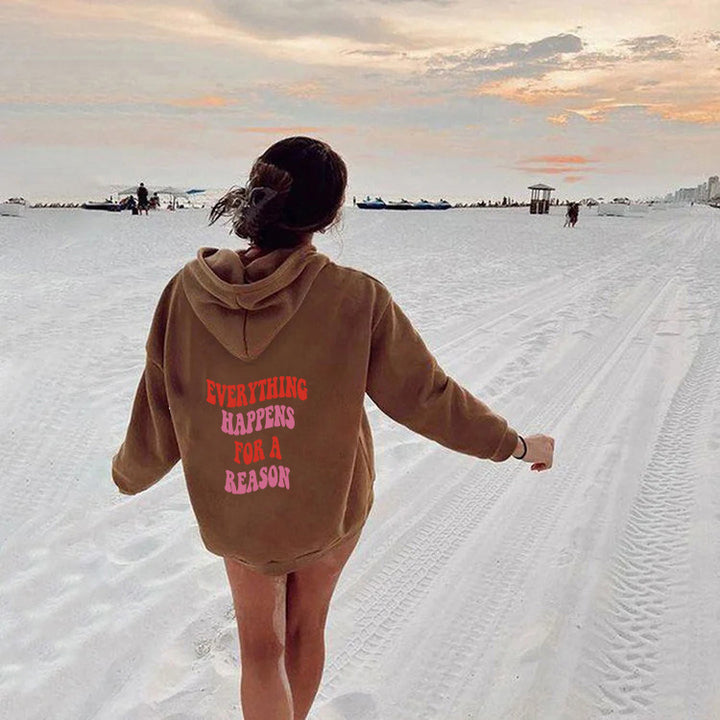 Women's hoodie with a unique motivational print and comfortable fit Chic & Stil
