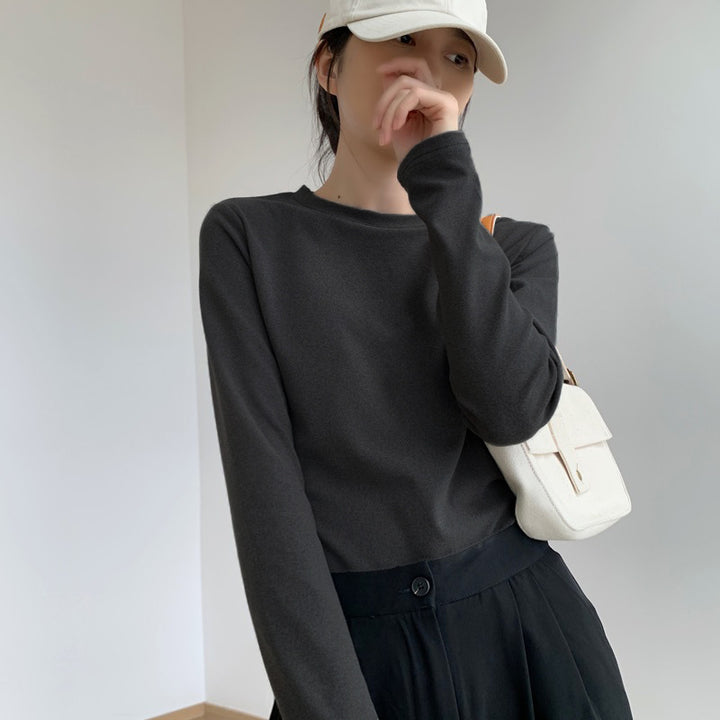 Women's casual long sleeve shirt with fine texture Chic & Stil
