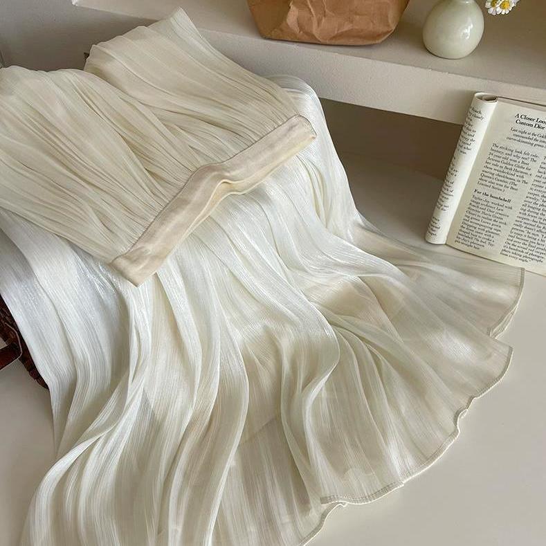 Robe maxi plissée pour femmes Chic & Stil