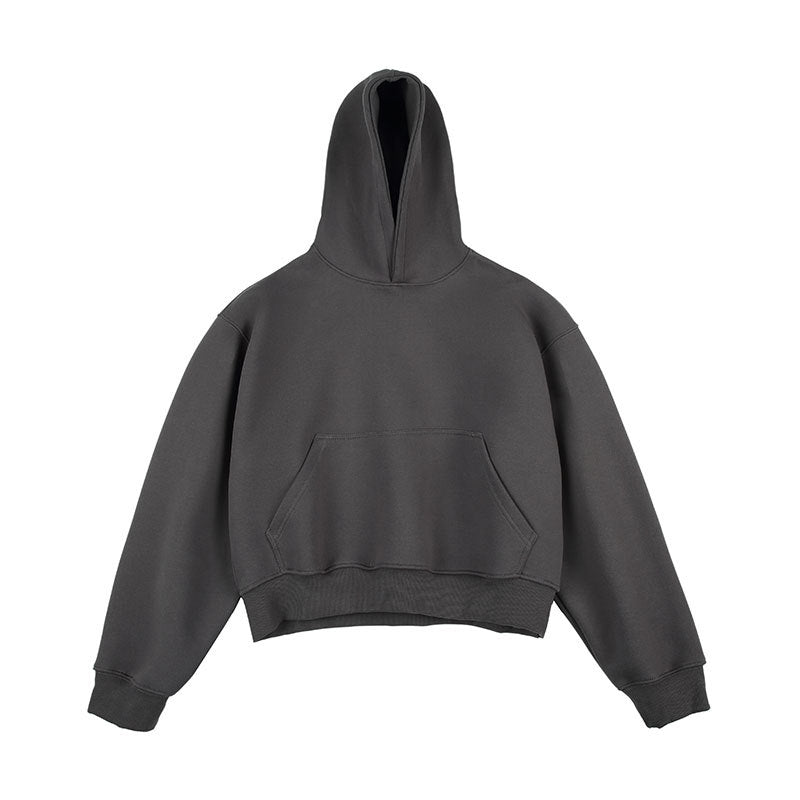 Unisex Kastiger cropped hoodie with kangaroo pocket and ribbed hem Amarae