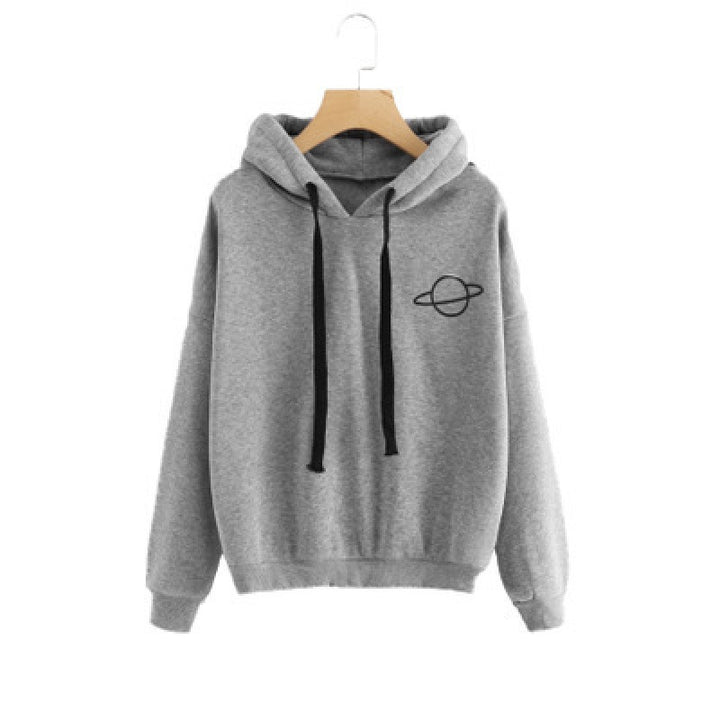 Ladies comfortable hoodie with planetary pattern Amarae
