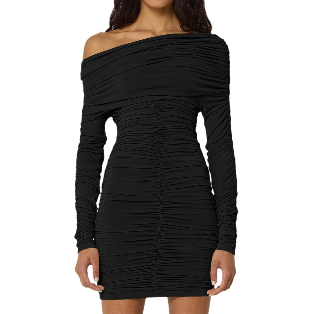Women's Off-Shoulder Mini Dress with Delicate Ruffle Details Lune London