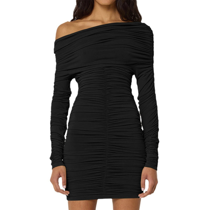 Women's Off-Shoulder Mini Dress with Delicate Ruffle Details Lune London