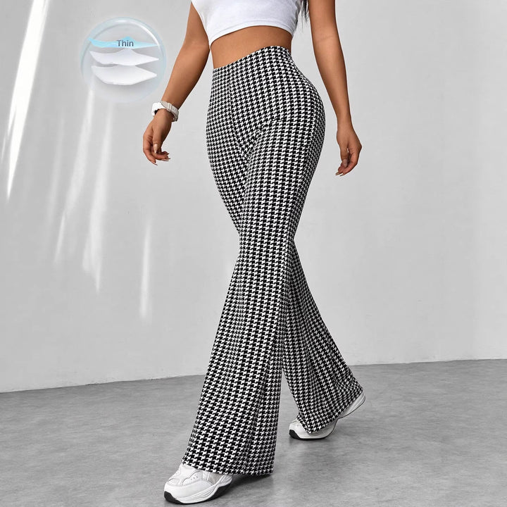 Ladies' Stretch Flared Pants with High Waist and Wide Leg Amarae
