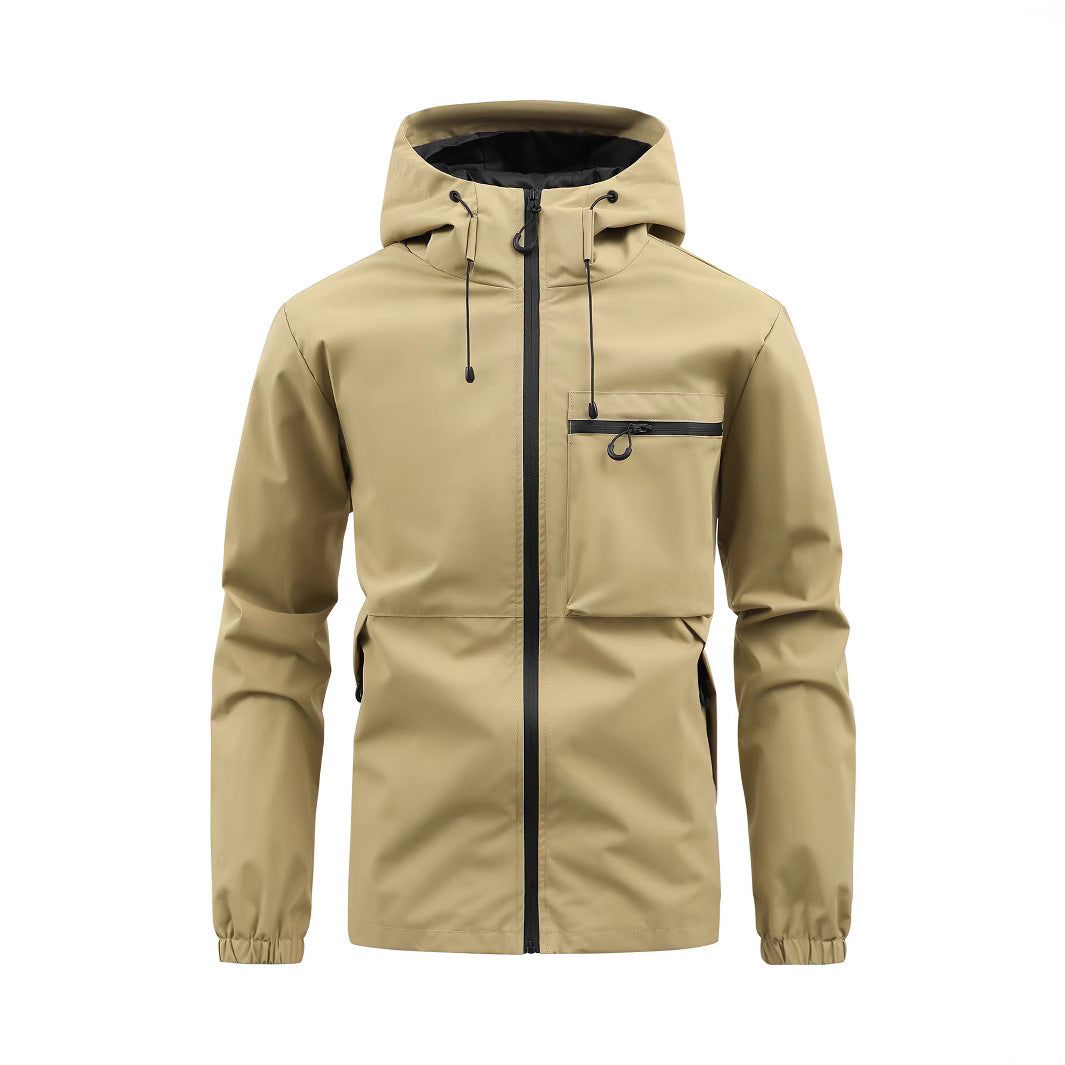 Waterproof leisure jacket for men with adjustable hood Amarae