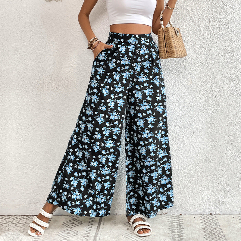 Chic and Stylish Floral Wide Leg Pants for Women