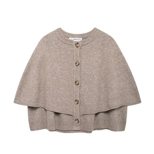 Ladies Cozy Knit Poncho Amarae