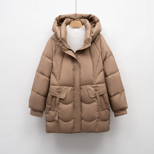 Ladies comfortable quilted jacket with hood Amarae