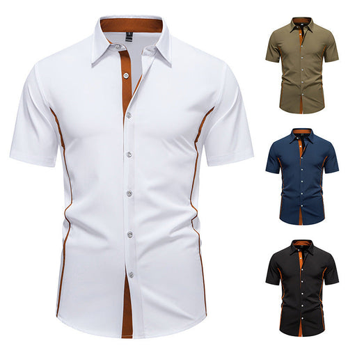 Men's Short Sleeve Shirt with Modern Cut Amarae