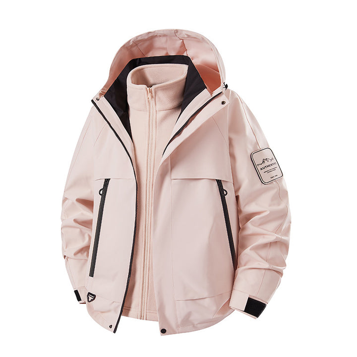 Men's two-in-one waterproof winter parka with removable fleece inner jacket Amarae