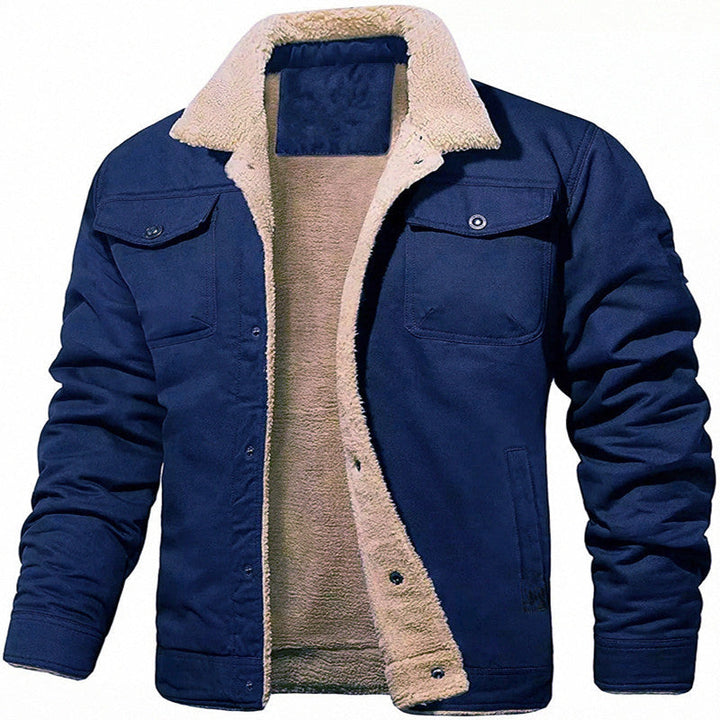 Men's Insulated Utility Jacket with Teddy Lining Chic Und Stil