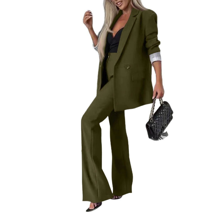 Women's Elegant and Modern Suit Set with Wide Leg Pants and Tailored Blazer Lune London