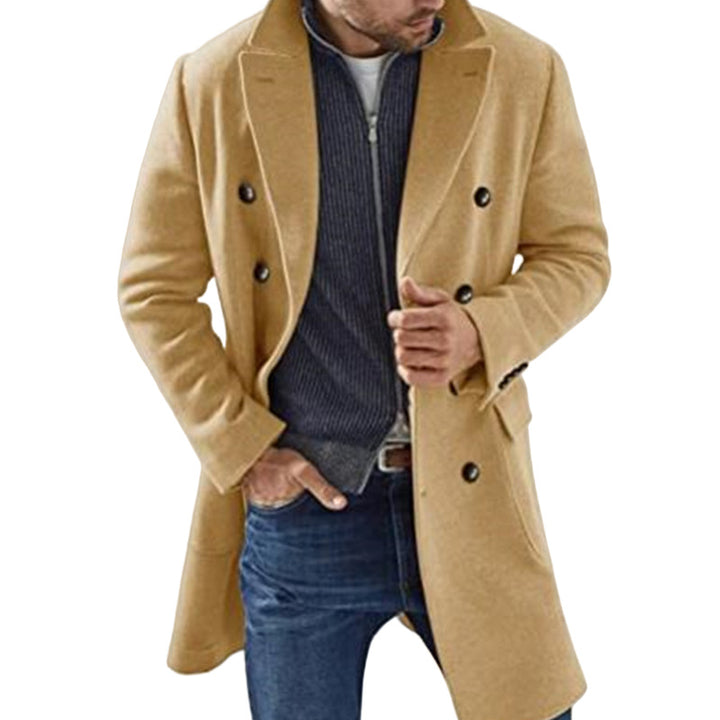 Double fabric coat for men with a classic cut and trendy details Lune London