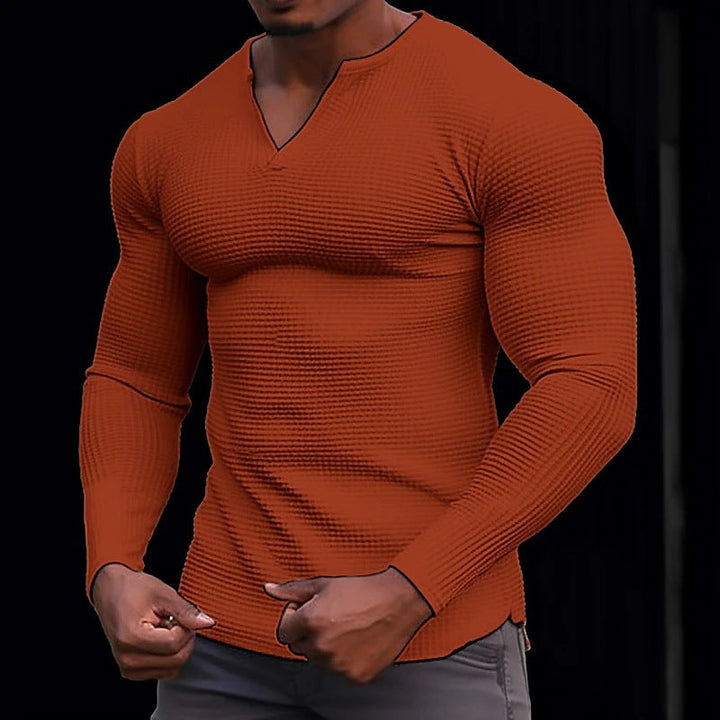 Men's Long Sleeve Shirt with Textured Design Lune London