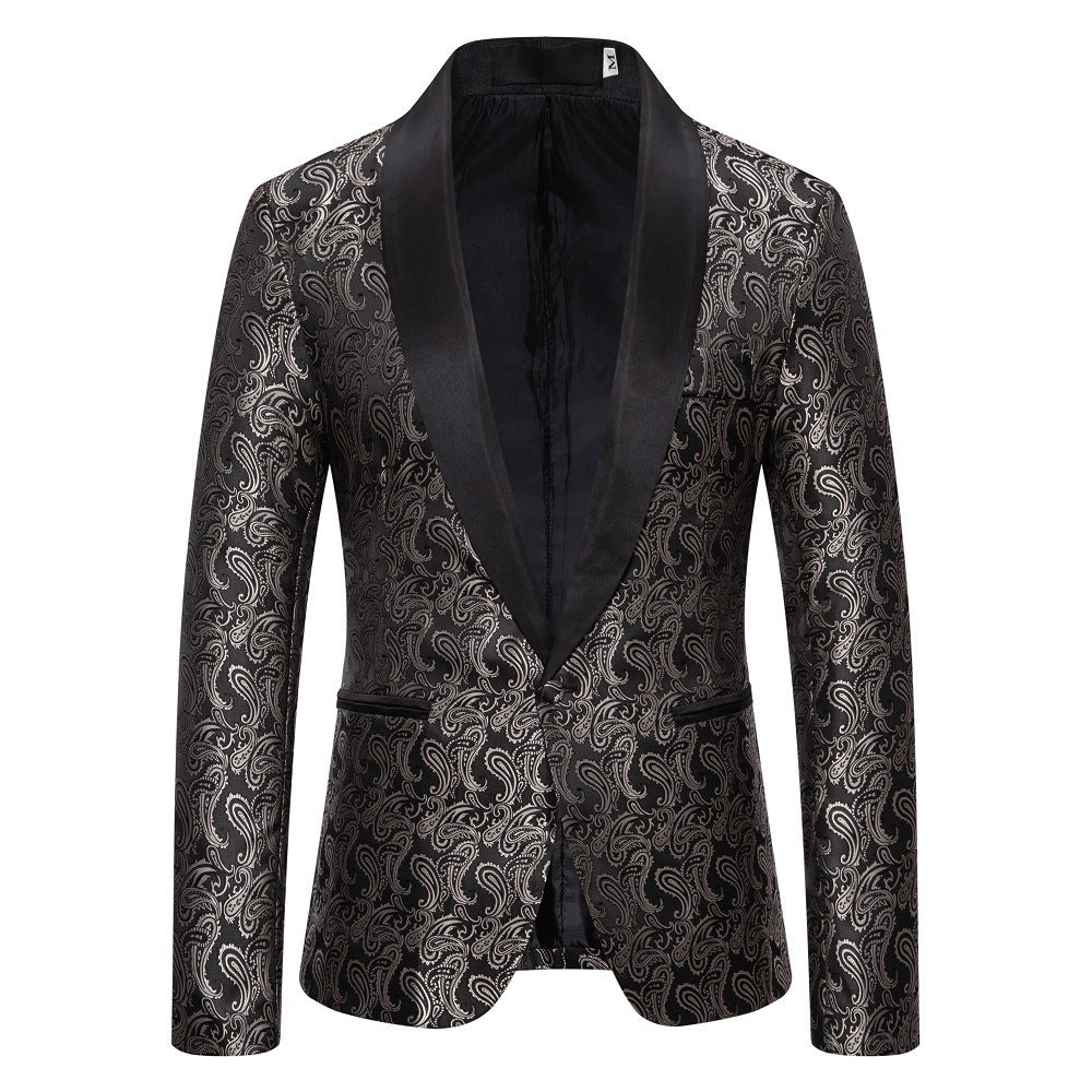 Veste de smoking extravagante pour hommes avec motif Paisley Lune London