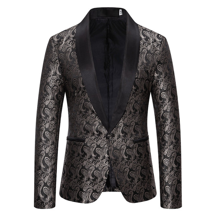 Veste de smoking extravagante pour hommes avec motif Paisley Lune London