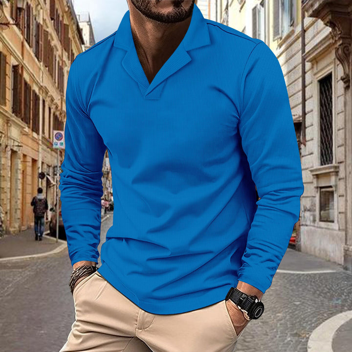 Trendy long sleeve shirt for men with textured design Lune London