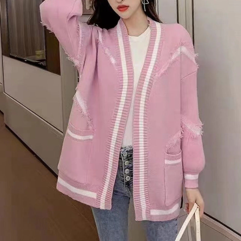 Ladies oversized knit cardigan Lune London
