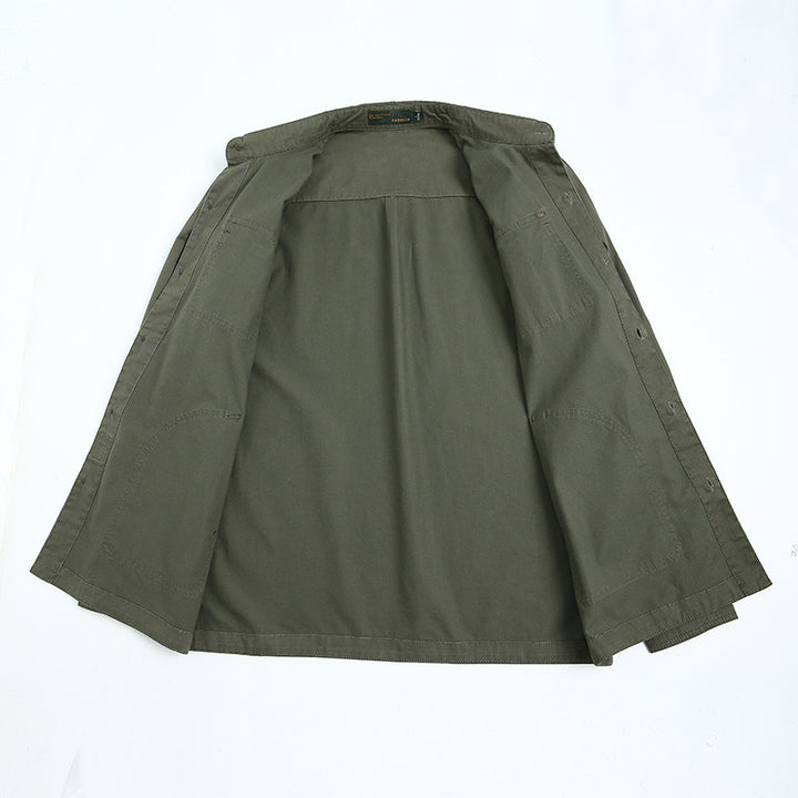 Casual utility jacket for men with practical pockets and elastic cuffs Lune London