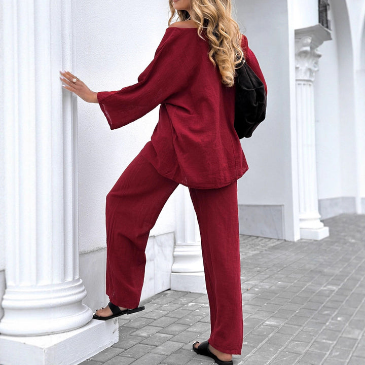 Casual top set for women and loose lounge pants Lune London