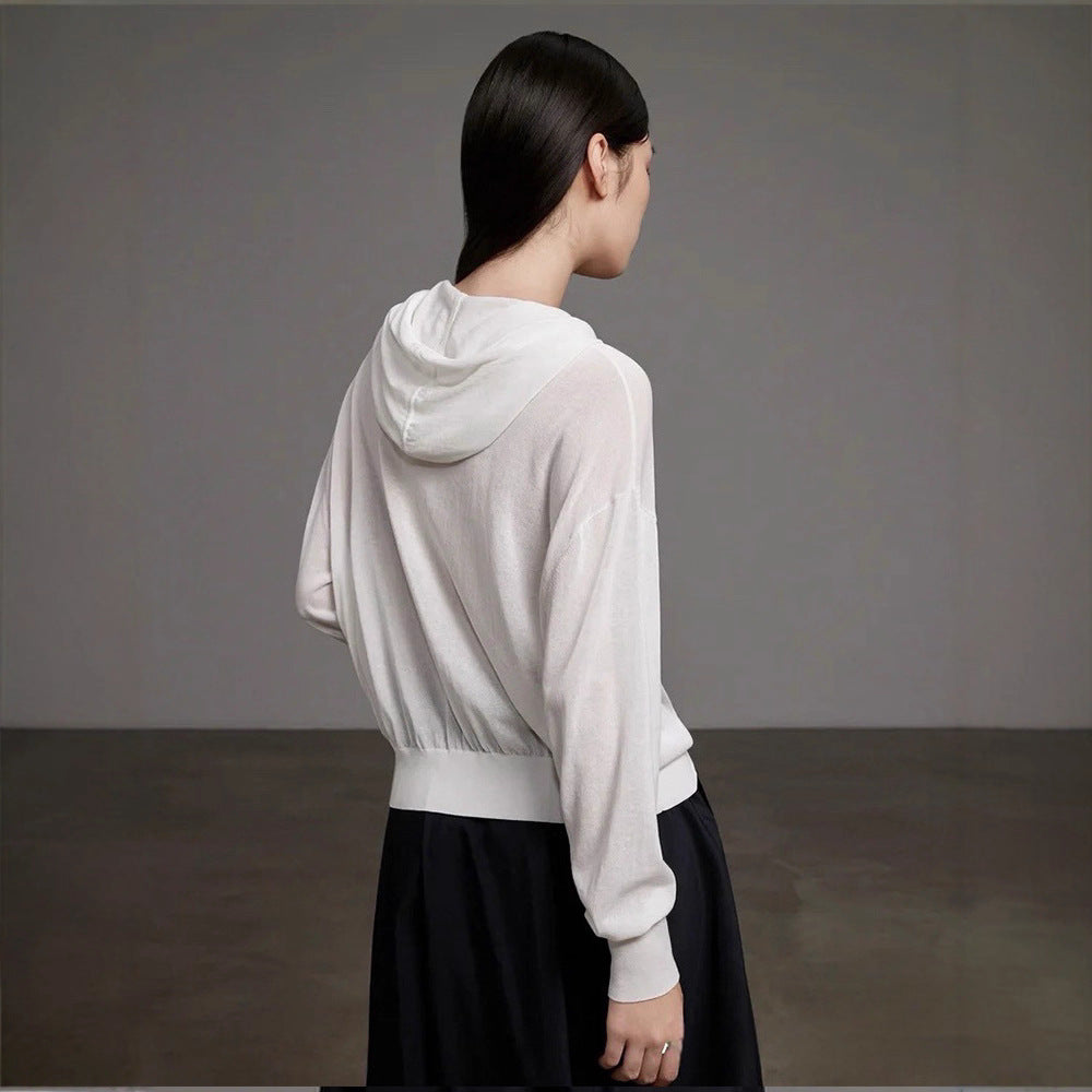 Haut zippé décontracté pour femme avec taille élastique et coupe ample Chic & Stil