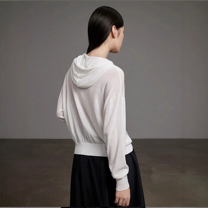 Haut zippé décontracté pour femme avec taille élastique et coupe ample Chic & Stil
