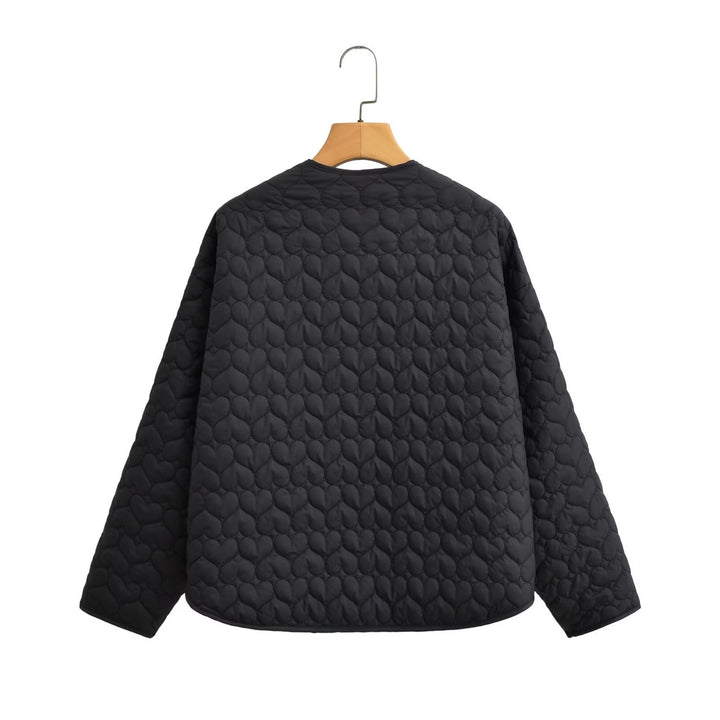 Quilted transition jacket for women with side pockets and modern design Lune London