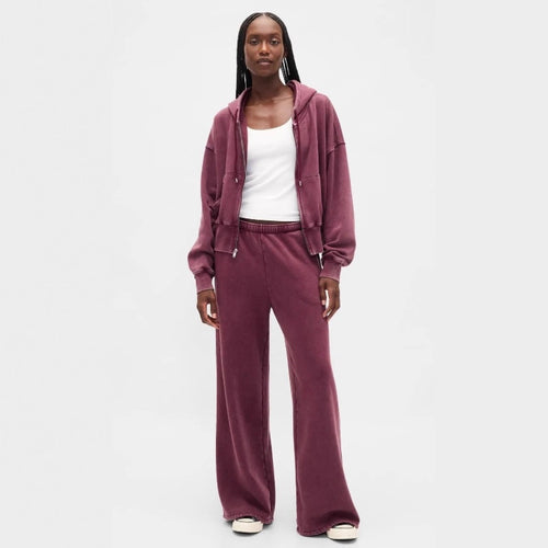 Ensemble de loisirs décontracté pour femmes avec veste à capuche et pantalon de jogging large Chic & Stil