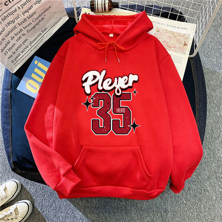 Women's hooded sweatshirt with creative basketball design Chic & Stil