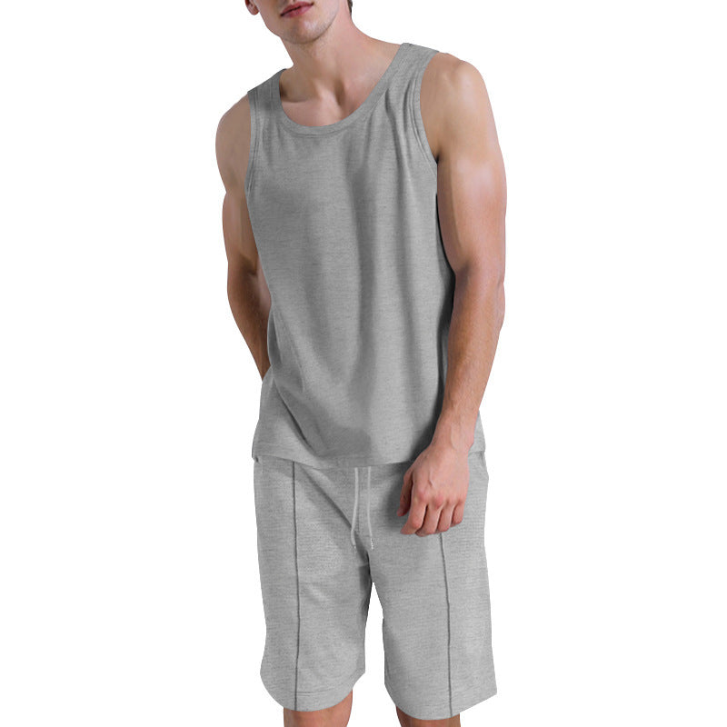 Tenue de sport décontractée pour hommes avec haut sans manches et shorts Lune London